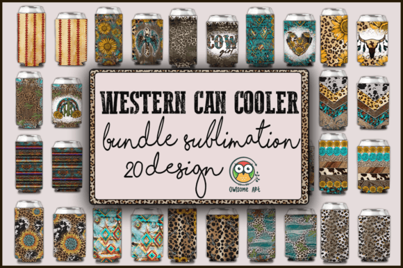 Download Western Can Cooler Bundle Sublimation - Can cooler bundle Collection