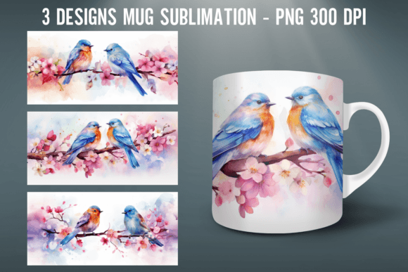 Download Bird Mug Wrap Sublimation Designs - Bird mug wrap sublimation designs Collection
