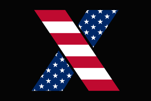Download X Letter United States Flag - United states flag Collection