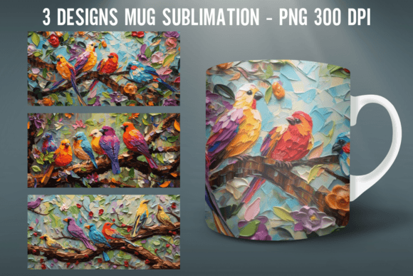 Download Eden Bird Mug Wrap Sublimation Designs - Bird mug wrap sublimation designs Collection