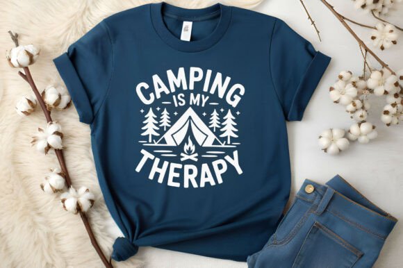 Download Camping is My Therapy Design - Premium Bundle